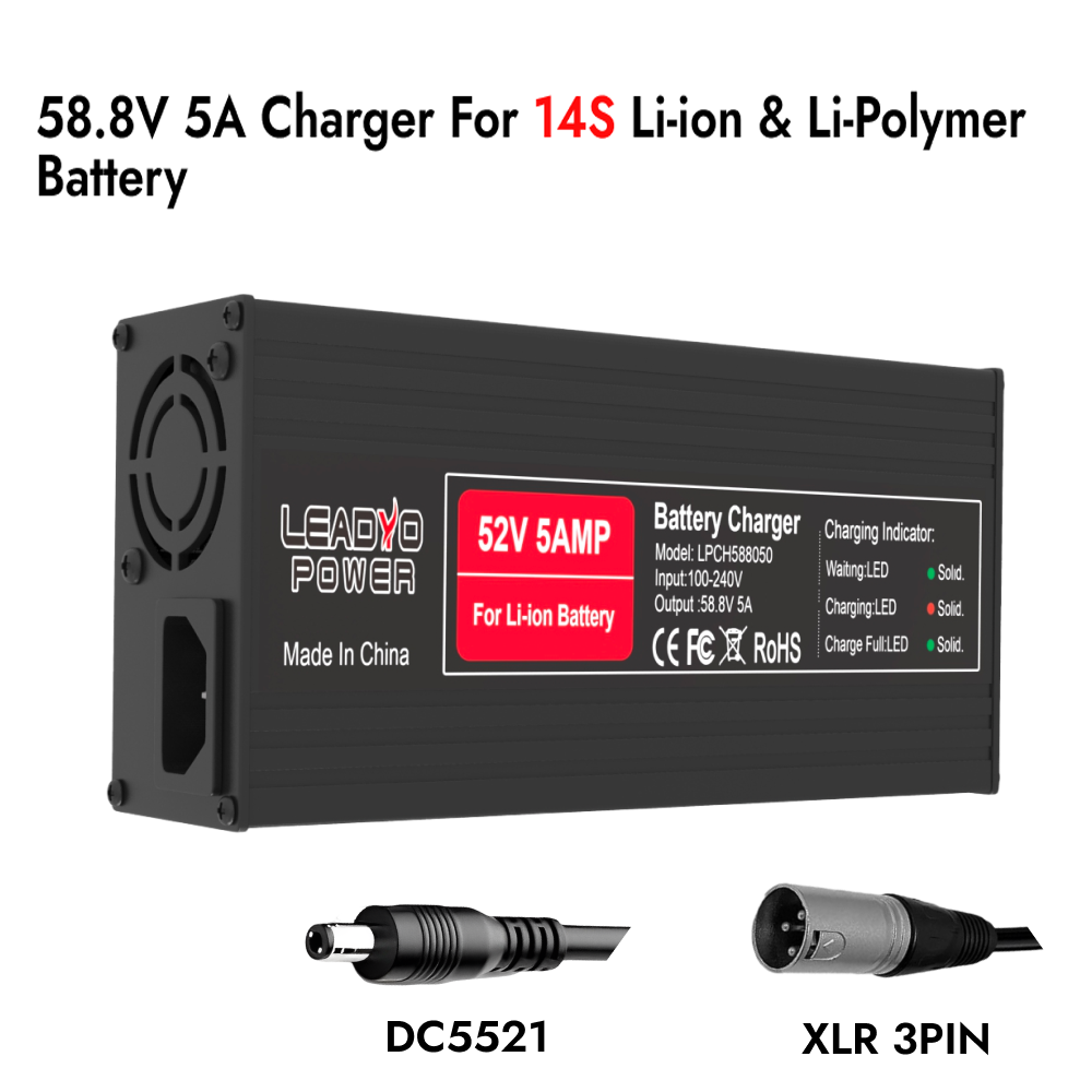 84V 20A Smart Charger - Зарядное устройство 54.6В 58.8В 67.2В 5А