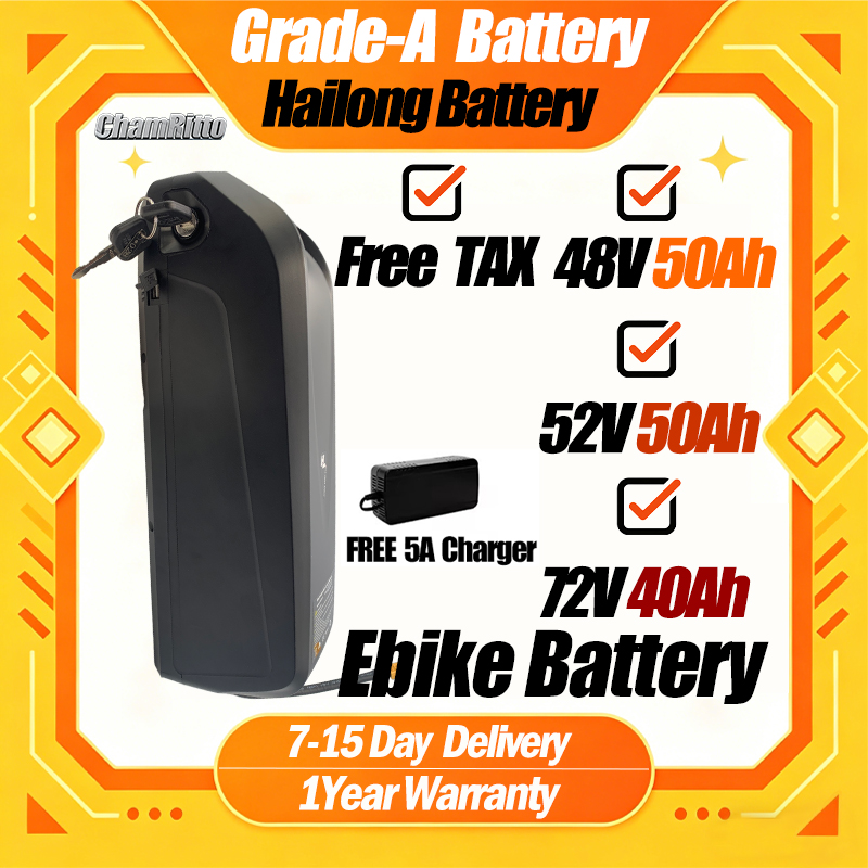 72V 50Ah 21700 Lithium Battery - Аккумулятор для электровелосипеда 48В 50Ач 52В