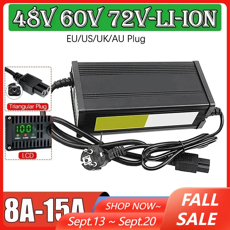 72V 15A Fast Charger - 48 В 60 В 72 В