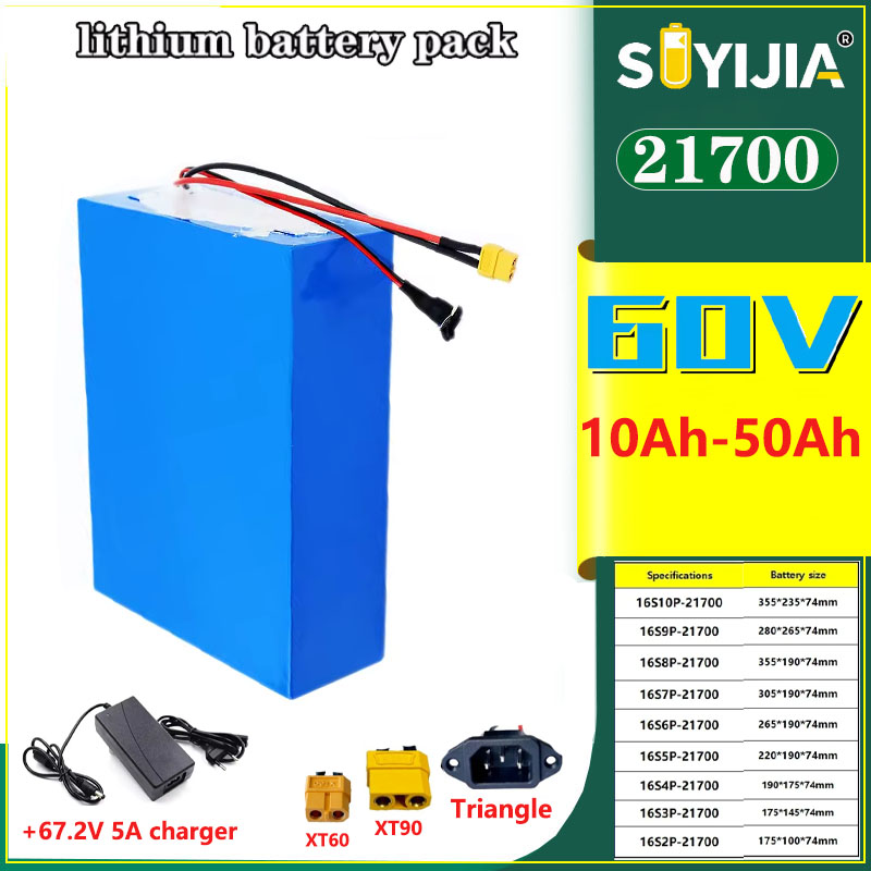 Новая литий-ионная батарея 60В – обзор и цена 60V 50Ah Electric Scooter Battery