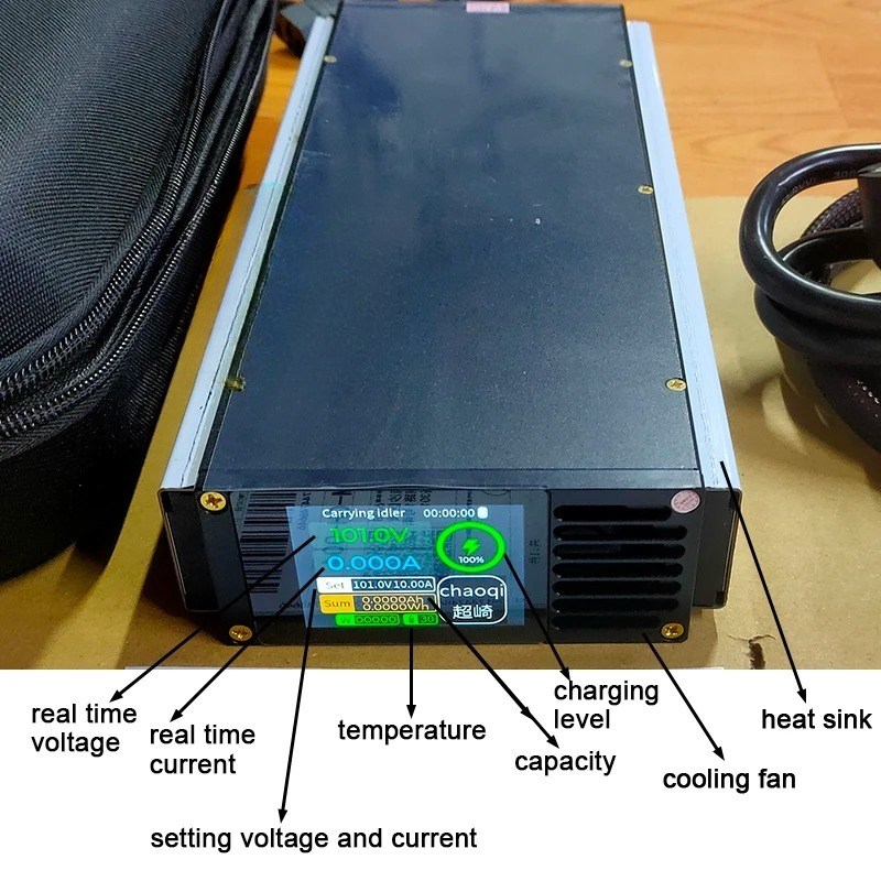 Регулируемое по току и напряже – обзор и цена 84V 20A Smart Charger
