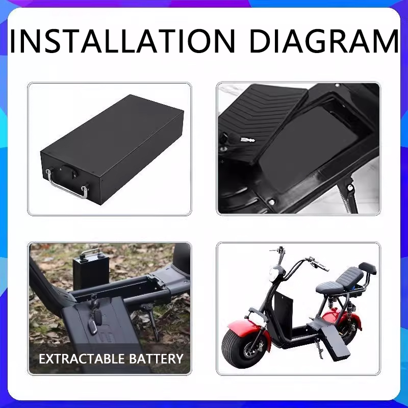 Новая литиевая батарея 60В 30А – обзор и цена 60V 50Ah Electric Scooter Battery