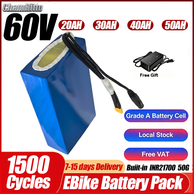 Электровелосипед 60В 1500Вт, а – обзор и цена 60V 50Ah Electric Scooter Battery